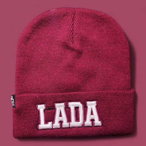 LADA kötött visszahajtott sapka bordó